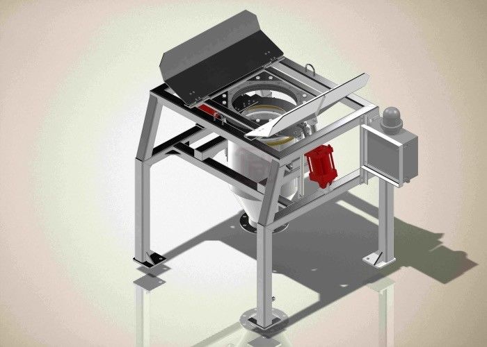 1000kg Q235 Bulk Bag Unloader With Tubular Chain Conveyor